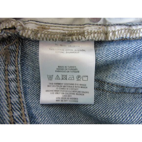 PILCRO and the letterpress Blue Denim 29x24 Cotton Raw Hem Jeans - Picture 6 of 6